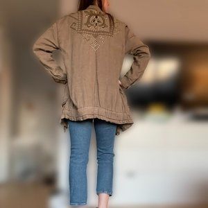 Free People Embroidered Jacket